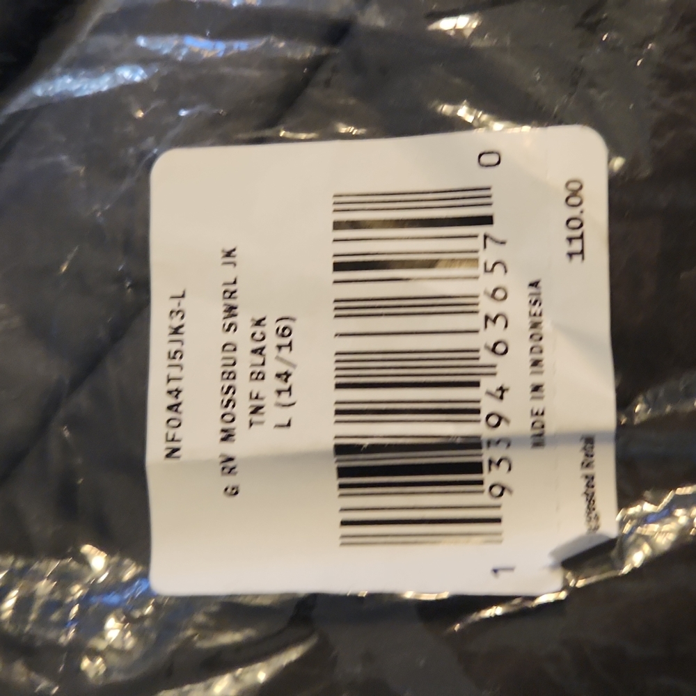 Girl's North Face Mossbud Reversible Jacket 14/16